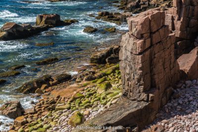 Thunder Hole area in Acadia National Park in Maine