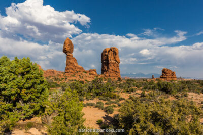 Balanced Rock in Arches National Park in Utah