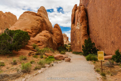 Devil's Garden in Arches National Park in Utah