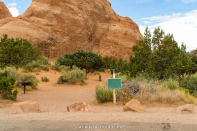 Devil's Garden Campground in Arches National Park in Utah