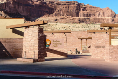 Visitor Center in Arches National Park in Utah