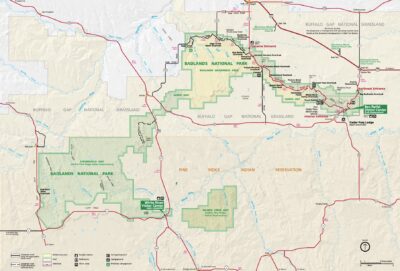 Badlands Park Map