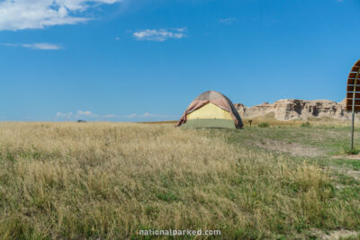 Cedar Pass Campground in Badlands National Park in South Dakota