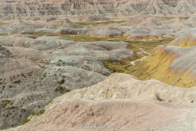 Conata Basin Overlook in Badlands National Park in South Dakota