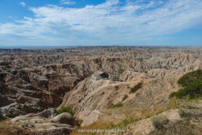 Hay Butte Overlook in Badlands National Park in South Dakota