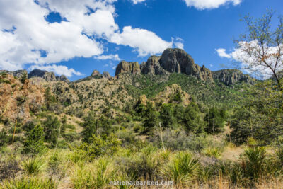 Chisos Mountains in Big Bend National Park in Texas