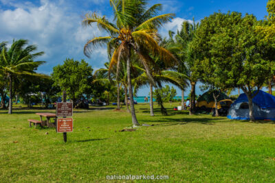 Boca Chita Key Campground in Biscayne National Park in Florida