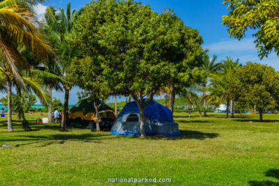 Boca Chita Key Campground in Biscayne National Park in Florida