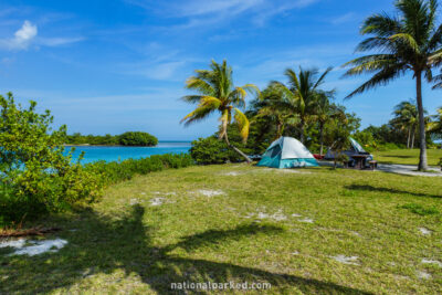 Boca Chita Key Campground in Biscayne National Park in Florida