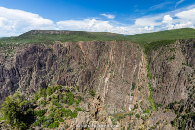 Gunnison Point in Black Canyon of the Gunnison National Park in Colorado