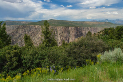 High Point in Black Canyon of the Gunnison National Park in Colorado