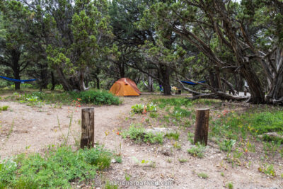 North Rim Campground in Black Canyon of the Gunnison National Park in Colorado