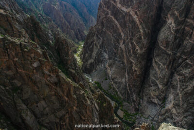 Painted Wall in Black Canyon of the Gunnison National Park in Colorado