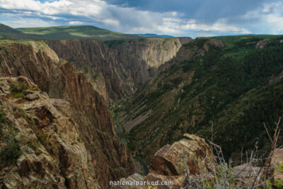 Pulpit Rock in Black Canyon of the Gunnison National Park in Colorado