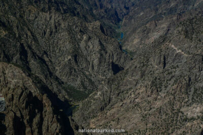 Sunset View in Black Canyon of the Gunnison National Park in Colorado