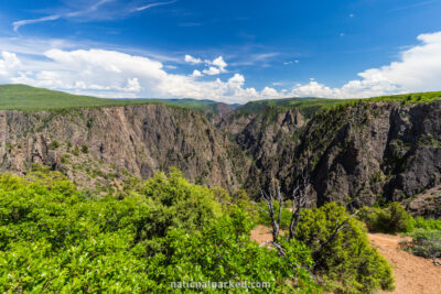 Tomichi Point in Black Canyon of the Gunnison National Park in Colorado