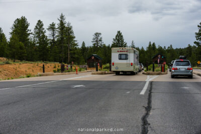 Entrance Station in Bryce Canyon National Park in Utah