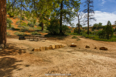 North Campground in Bryce Canyon National Park in Utah