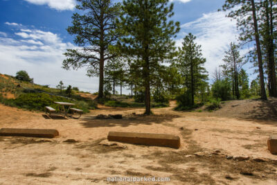 North Campground in Bryce Canyon National Park in Utah