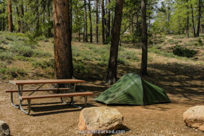 North Campground in Bryce Canyon National Park in Utah