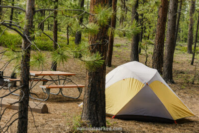 Sunset Campground in Bryce Canyon National Park in Utah