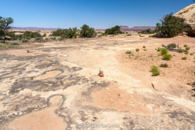 Pothole Point in Canyonlands National Park in Utah