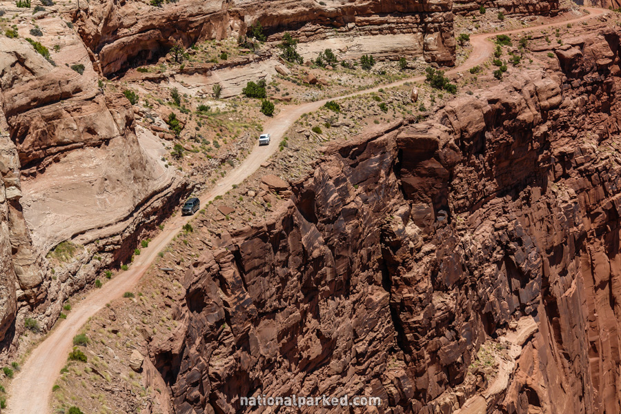 Shafer Trail Overlook in Canyonlands National Park in Utah