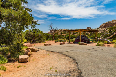 Willow Flat Campground in Canyonlands National Park in Utah