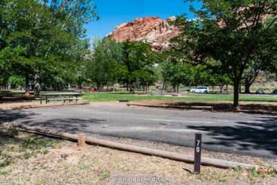 Fruita Campground in Capitol Reef National Park in Utah