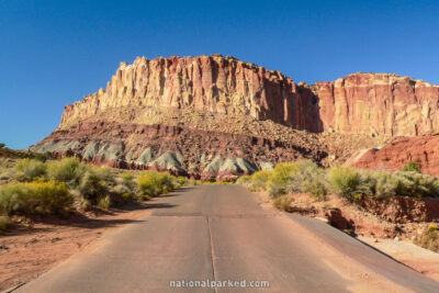 Scenic Drive VIews in Capitol Reef National Park in Utah