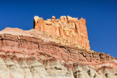 The Castle in Capitol Reef National Park in Utah