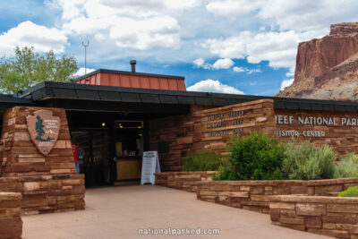 Visitor Center in Capitol Reef National Park in Utah