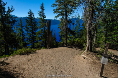 Cleetwood Cove Trail in Crater Lake National Park in Oregon