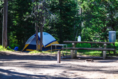 Lost Creek Campground in Crater Lake National Park in Oregon
