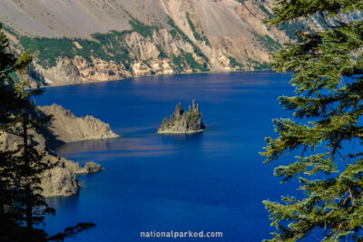 Phantom Ship Viewpoint in Crater Lake National Park in Oregon