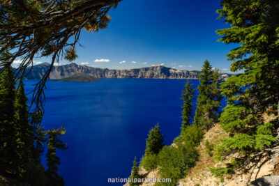 Sun Notch Viewpoint in Crater Lake National Park in Oregon