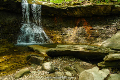Blue Hen Falls in Cuyahoga Valley National Park in Ohio