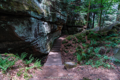 Ledges Trail in Cuyahoga Valley National Park in Ohio