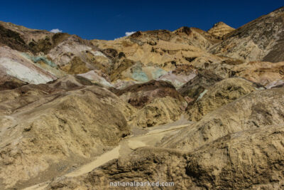 Artist Palette in Death Valley National Park in California