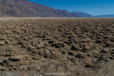 Devil's Golf Course in Death Valley National Park in California