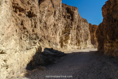 Golden Canyon in Death Valley National Park in California