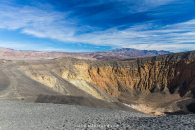 Ubehebe Crater in Death Valley National Park in California