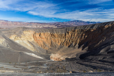 Ubehebe Crater in Death Valley National Park in California