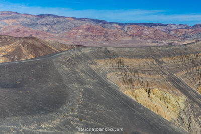 Ubehebe Crater Trail in Death Valley National Park in California
