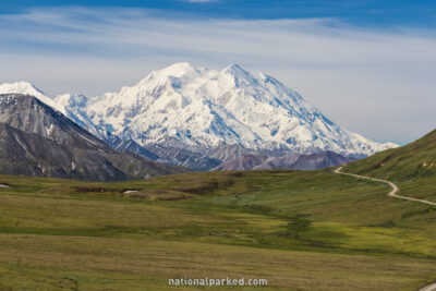 Mt McKinley from Stony Hill Overlook in Denali National Park in Alaska