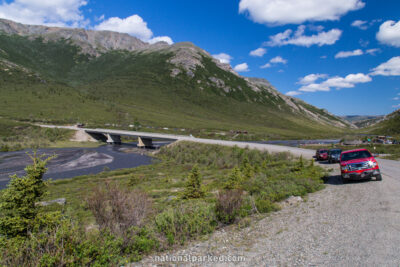 Savage River Bridge in Denali National Park in Alaska