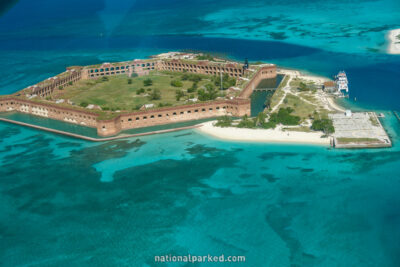 Aerial Views in Dry Tortugas National Park in Florida