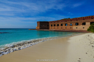 Fort Jefferson Exterior in Dry Tortugas National Park in Florida