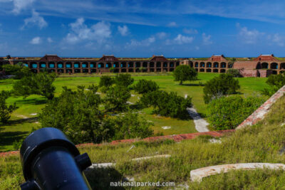 Fort Jefferson Interior in Dry Tortugas National Park in Florida