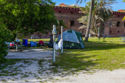 Garden Key Campground in Dry Tortugas National Park in Florida